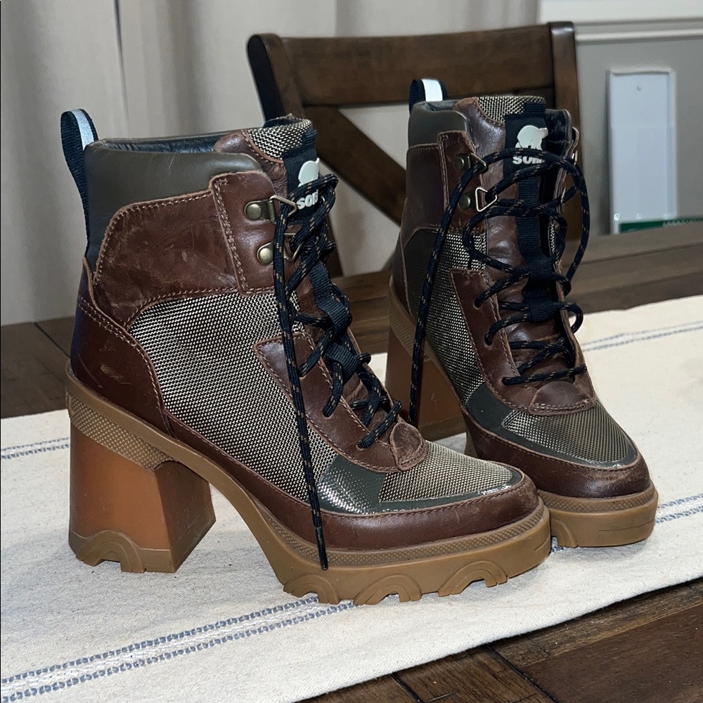Sorel Heeled Lace-Up Boots BLACK FRIDAY SALE